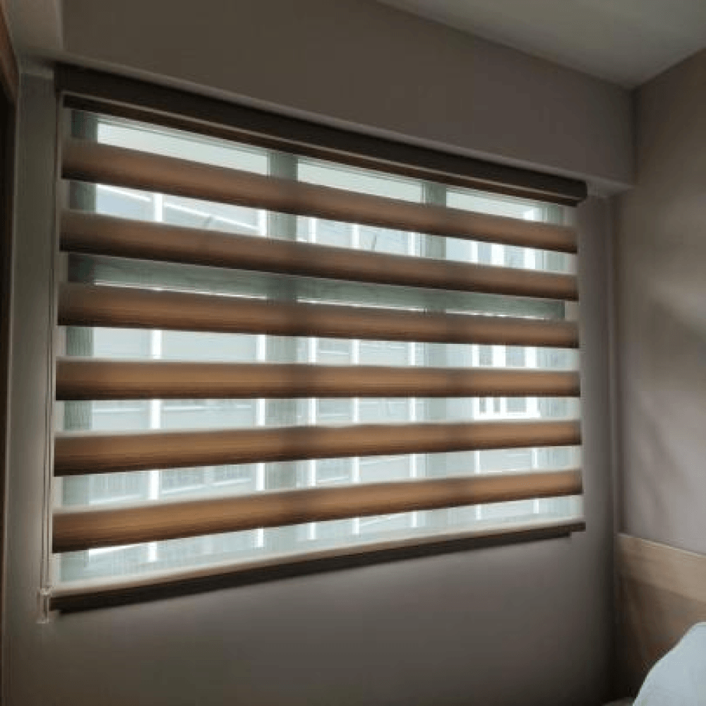 20 sunray korean combi blinds brown colour