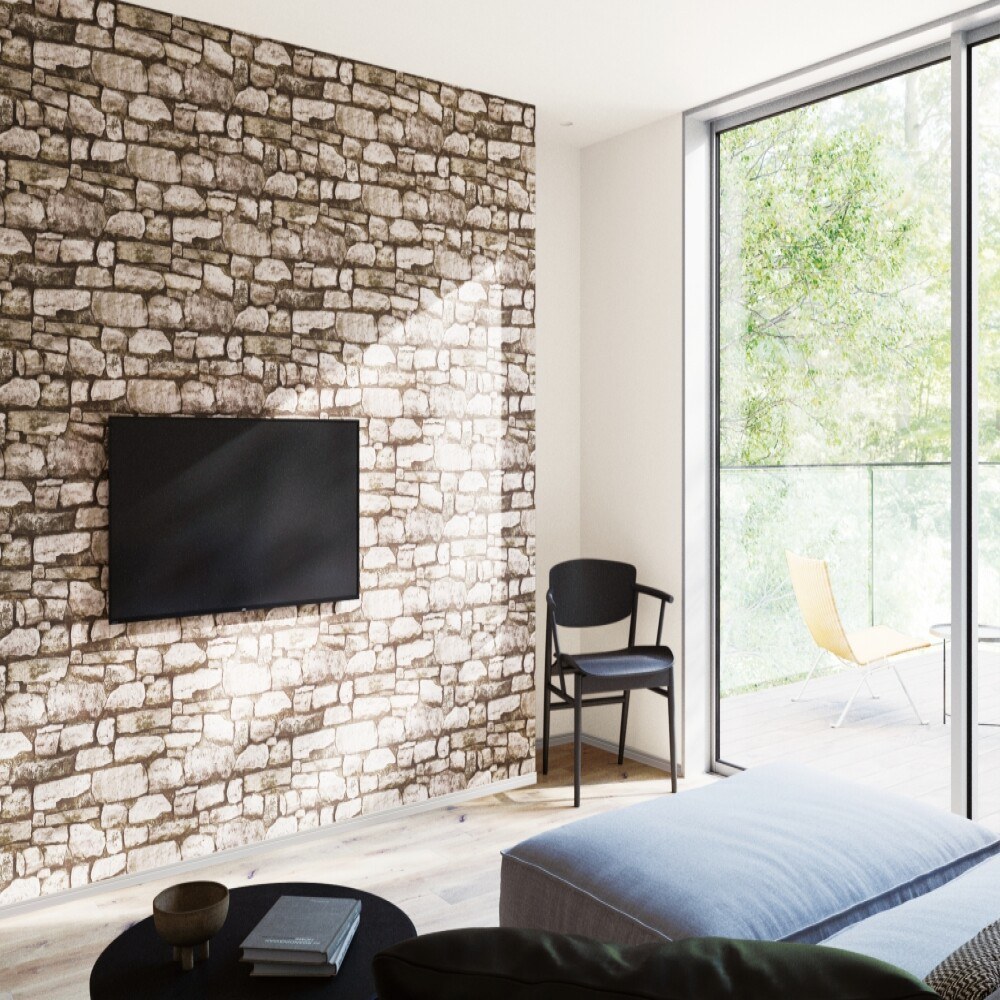 26 sunray wallpaper brick pattern