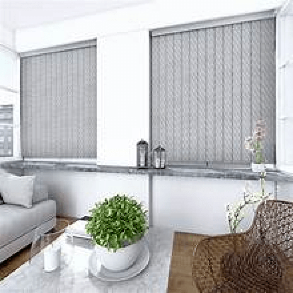 32 sunray vertical blinds grey